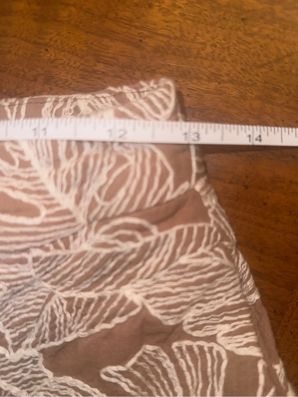 Zara embroidered leaf